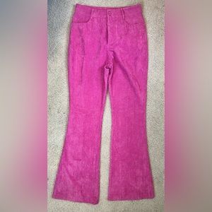Nasty gal collection pink All A Cord high-wasted flare pants